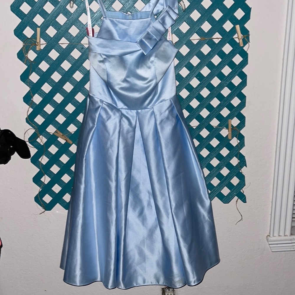 Blue bridesmaid dress